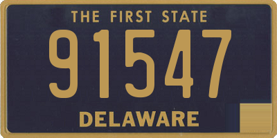 DE license plate 91547