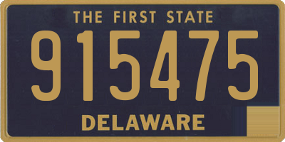 DE license plate 915475