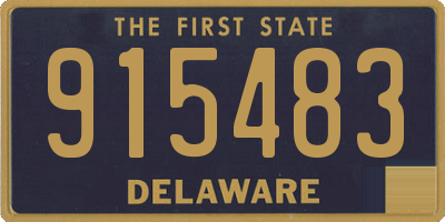DE license plate 915483