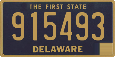 DE license plate 915493