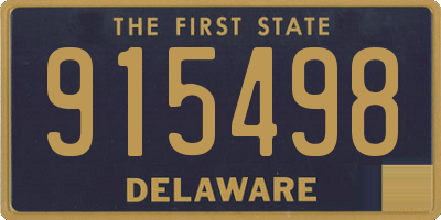 DE license plate 915498