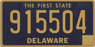 DE license plate 915504