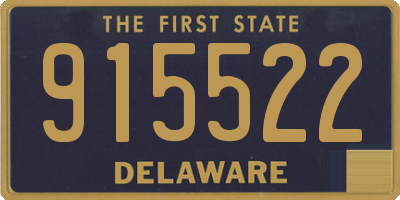 DE license plate 915522