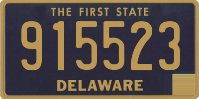 DE license plate 915523