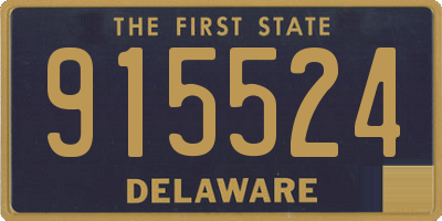 DE license plate 915524