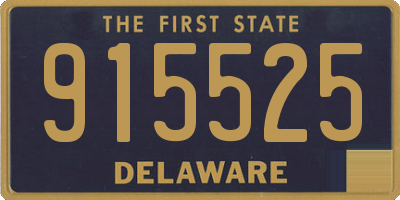 DE license plate 915525
