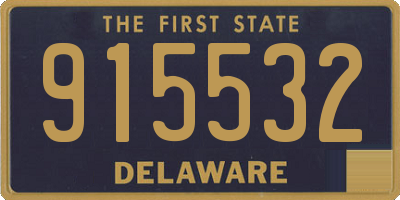 DE license plate 915532
