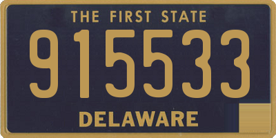 DE license plate 915533