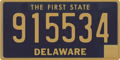 DE license plate 915534