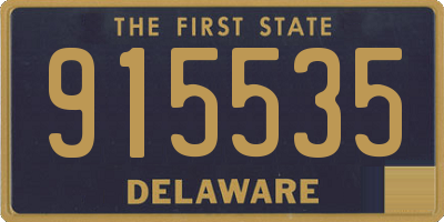 DE license plate 915535