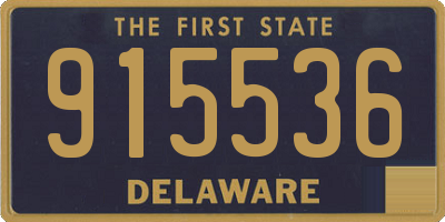 DE license plate 915536