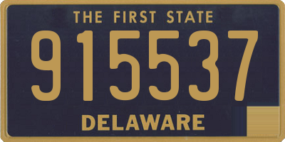 DE license plate 915537