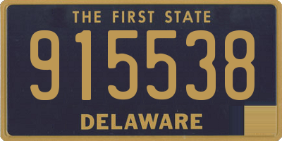 DE license plate 915538