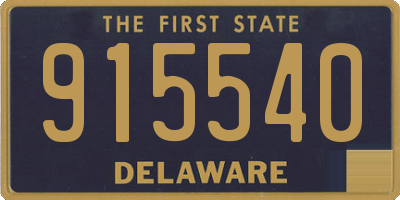 DE license plate 915540