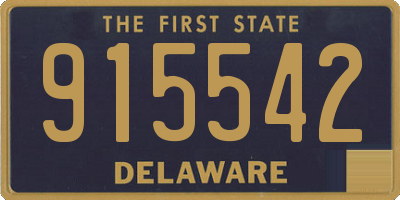 DE license plate 915542