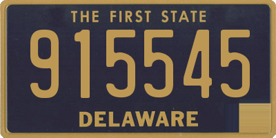 DE license plate 915545