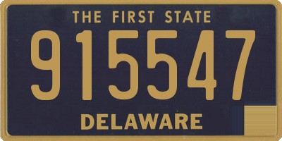 DE license plate 915547