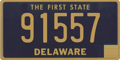 DE license plate 91557