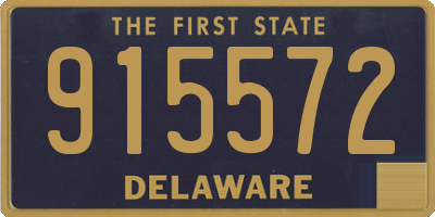 DE license plate 915572