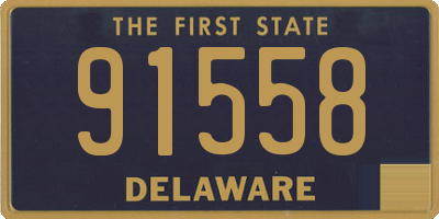 DE license plate 91558