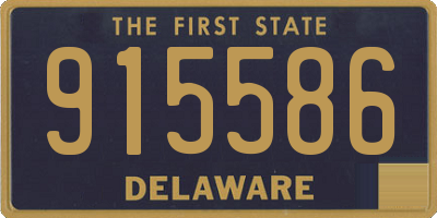 DE license plate 915586