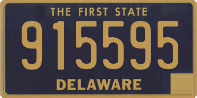 DE license plate 915595