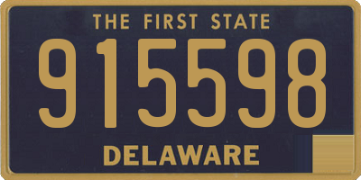 DE license plate 915598