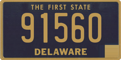 DE license plate 91560