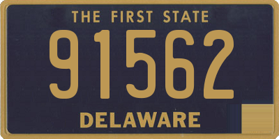DE license plate 91562