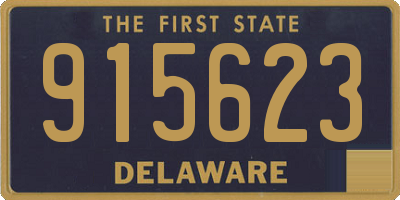 DE license plate 915623
