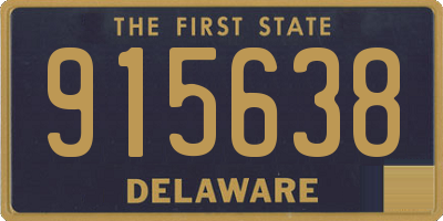DE license plate 915638