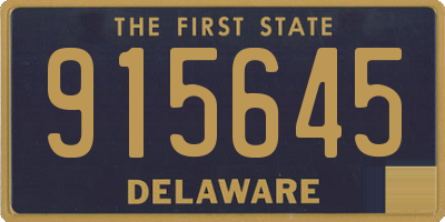 DE license plate 915645