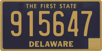 DE license plate 915647