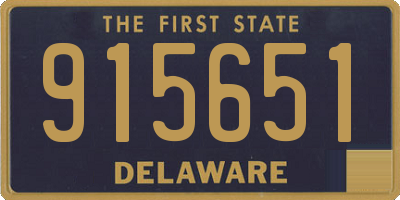 DE license plate 915651