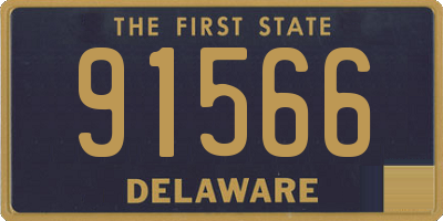 DE license plate 91566