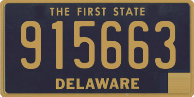 DE license plate 915663