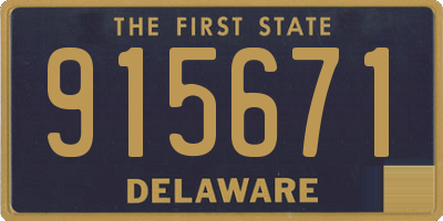 DE license plate 915671