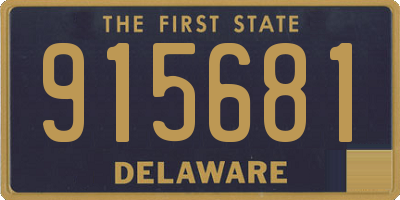DE license plate 915681