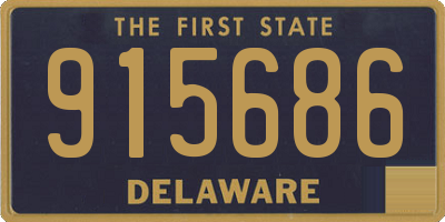 DE license plate 915686