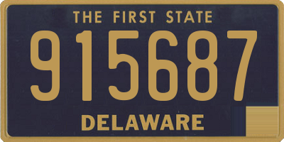 DE license plate 915687