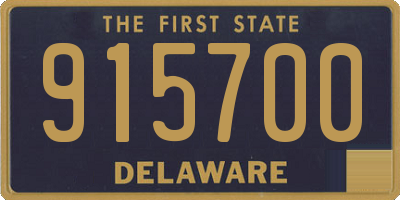 DE license plate 915700