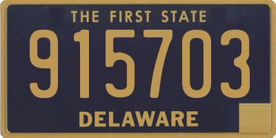 DE license plate 915703