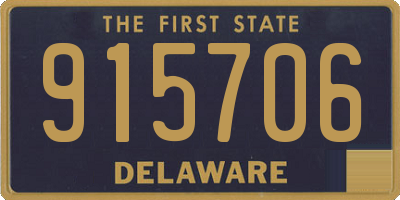 DE license plate 915706