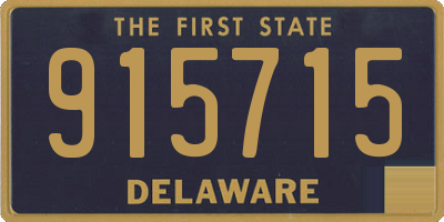 DE license plate 915715