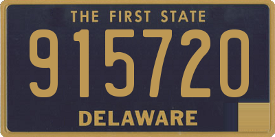 DE license plate 915720
