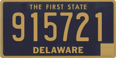 DE license plate 915721