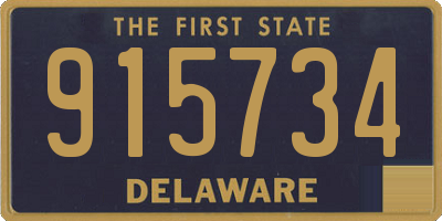 DE license plate 915734