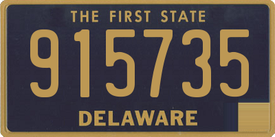 DE license plate 915735