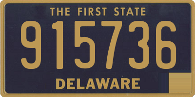 DE license plate 915736