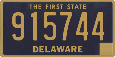 DE license plate 915744